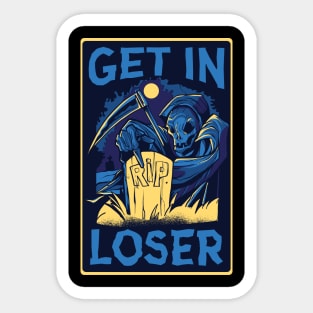 Funny Grim Reaper Sticker